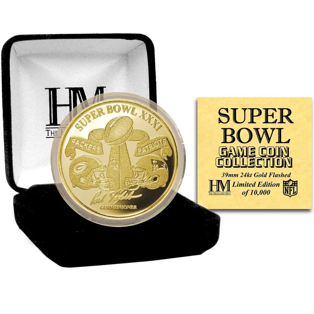 Superbowl XXXI 999 Gold Coin Highland Mint